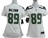 Women's Nike Seattle Seahawks #89 Doug Baldwin White Game Team Jerseys,baseball caps,new era cap wholesale,wholesale hats