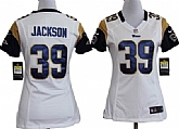 Women's Nike St. Louis Rams #39 Steven Jackson White Team Jerseys,baseball caps,new era cap wholesale,wholesale hats