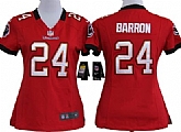 Women's Nike Tampa Bay Buccaneers #24 Mark Barron Red Game Team Jerseys,baseball caps,new era cap wholesale,wholesale hats