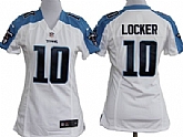 Women's Nike Tennessee Titans #10 Jake Locker White Game Team Jerseys,baseball caps,new era cap wholesale,wholesale hats