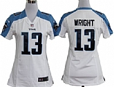 Women's Nike Tennessee Titans #13 Kendall Wright White Game Team Jerseys,baseball caps,new era cap wholesale,wholesale hats