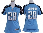 Women's Nike Tennessee Titans #28 Chris Johnson Light Blue Game Team Jerseys,baseball caps,new era cap wholesale,wholesale hats