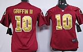 Women's Nike Washington Redskins #10 Robert Griffin III Red With Gold Team Jerseys,baseball caps,new era cap wholesale,wholesale hats
