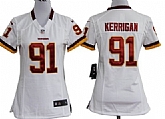 Women's Nike Washington Redskins #91 Ryan Kerrigan White Game Team Jerseys,baseball caps,new era cap wholesale,wholesale hats