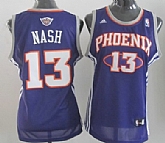 Women's Phoenix Suns #13 Steve Nash Revolution 30 Swingman Purple Jerseys