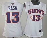 Women's Phoenix Suns #13 Steve Nash Revolution 30 Swingman White Jerseys