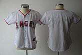 Womens Anaheim Angels Blank White Jerseys,baseball caps,new era cap wholesale,wholesale hats
