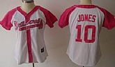 Womens Atlanta Braves #10 Chipper Jones 2012 Fashion Majestic Athletic Jerseys,baseball caps,new era cap wholesale,wholesale hats