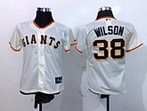 Womens Giants #38 Wilson Cream Jerseys,baseball caps,new era cap wholesale,wholesale hats