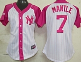 Womens New York Yankees #7 Mickey Mantle 2012 Fashion Majestic Athletic Jerseys,baseball caps,new era cap wholesale,wholesale hats