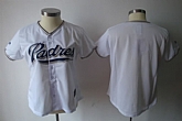Womens Padres Blank White Jerseys,baseball caps,new era cap wholesale,wholesale hats