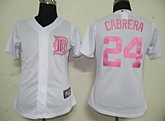 Womens Tigers #224 Cabrera White Jerseys,baseball caps,new era cap wholesale,wholesale hats