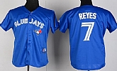 Womens Toronto Blue Jays #7 Jose Reyes 2012 Blue Jerseys,baseball caps,new era cap wholesale,wholesale hats