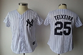 Womens Yankees #25 Teixeira white pinstripe 2011 Jerseys,baseball caps,new era cap wholesale,wholesale hats