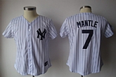 Womens Yankees #7 Mantle White Stripe 2011 Jerseys,baseball caps,new era cap wholesale,wholesale hats