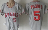Youth Anaheim Angels #5 Albert Pujols Gray Jerseys,baseball caps,new era cap wholesale,wholesale hats