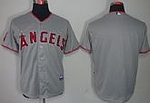 Youth Anaheim Angels Blank Gray Jerseys,baseball caps,new era cap wholesale,wholesale hats