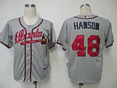 Youth Atlanta Braves #48 Hanson Grey Cool Base Jerseys,baseball caps,new era cap wholesale,wholesale hats