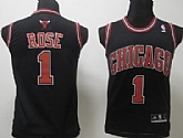 Youth Chicago Bulls #1 Rose Black Swingman Jerseys,baseball caps,new era cap wholesale,wholesale hats