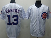 Youth Chicago Cubs #13 Castro White Jerseys,baseball caps,new era cap wholesale,wholesale hats