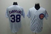 Youth Chicago Cubs #38 Zambrono white blue strip Jerseys,baseball caps,new era cap wholesale,wholesale hats