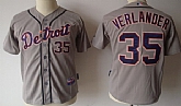Youth Detroit Tigers #35 Justin Verlander Gray Jerseys,baseball caps,new era cap wholesale,wholesale hats