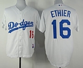 Youth Los Angeles Dodgers #16 Andre Ethier White Jerseys,baseball caps,new era cap wholesale,wholesale hats