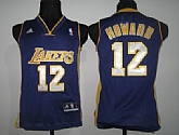 Youth Los Angeles Lakers #12 Dwight Howard Purple Swingman Jerseys,baseball caps,new era cap wholesale,wholesale hats