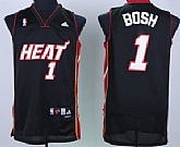 Youth Miami Heat #1 Bosh Black Jerseys,baseball caps,new era cap wholesale,wholesale hats