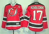 Youth New Jerseys Devils #17 Ilya Kovalchuk Red With Black Jerseys,baseball caps,new era cap wholesale,wholesale hats