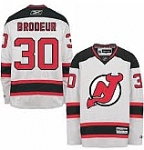 Youth New Jerseys Devils #30 Martin Brodeur White Jerseys