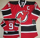 Youth New Jerseys Devils #9 Zach Parise Red With Black Jerseys