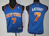 Youth New York Knicks #7 Carmelo Anthony Blue Swingman Jerseys,baseball caps,new era cap wholesale,wholesale hats
