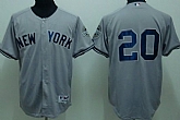 Youth New York Yankees #20 Posada Gray Kid Jerseys,baseball caps,new era cap wholesale,wholesale hats