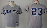Youth New York Yankees #23 Don Mattingly Gray Jerseys,baseball caps,new era cap wholesale,wholesale hats