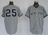 Youth New York Yankees #25 Teixeira Gray Kid Jerseys,baseball caps,new era cap wholesale,wholesale hats