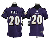 Youth Nike Baltimore Ravens #20 Ed Reed Purple Game Jerseys,baseball caps,new era cap wholesale,wholesale hats