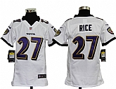 Youth Nike Baltimore Ravens #27 Ray Rice White Game Jerseys,baseball caps,new era cap wholesale,wholesale hats