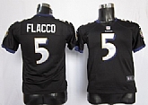 Youth Nike Baltimore Ravens #5 Joe Flacco Black Game Jerseys,baseball caps,new era cap wholesale,wholesale hats