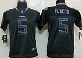 Youth Nike Baltimore Ravens #5 Joe Flacco Lights Out Black Jerseys,baseball caps,new era cap wholesale,wholesale hats