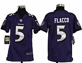 Youth Nike Baltimore Ravens #5 Joe Flacco Purple Game Jerseys,baseball caps,new era cap wholesale,wholesale hats