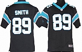 Youth Nike Carolina Panthers #89 Steve Smith Black Game Jerseys,baseball caps,new era cap wholesale,wholesale hats