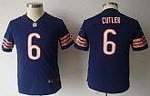 Youth Nike Chicago Bears #6 Jay Cutler Blue Game Jerseys,baseball caps,new era cap wholesale,wholesale hats