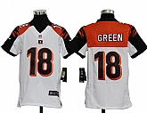 Youth Nike Cincinnati Bengals #18 A.J. Green White Game Jerseys,baseball caps,new era cap wholesale,wholesale hats