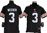Youth Nike Cleveland Browns #3 Brandon Weeden Brown Game Jerseys,baseball caps,new era cap wholesale,wholesale hats