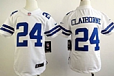 Youth Nike Dallas Cowboys #24 Morris Claiborne White Game Jerseys,baseball caps,new era cap wholesale,wholesale hats