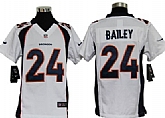 Youth Nike Denver Broncos #24 Champ Bailey White Game Jerseys,baseball caps,new era cap wholesale,wholesale hats