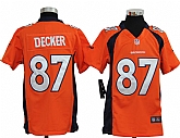 Youth Nike Denver Broncos #87 Eric Decker Orange Game Jerseys,baseball caps,new era cap wholesale,wholesale hats