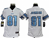 Youth Nike Detroit Lions #81 Calvin Johnson Game White Jerseys,baseball caps,new era cap wholesale,wholesale hats