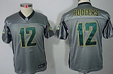 Youth Nike Green Bay Packers #12 Aaron Rodgers Gray Jerseys,baseball caps,new era cap wholesale,wholesale hats